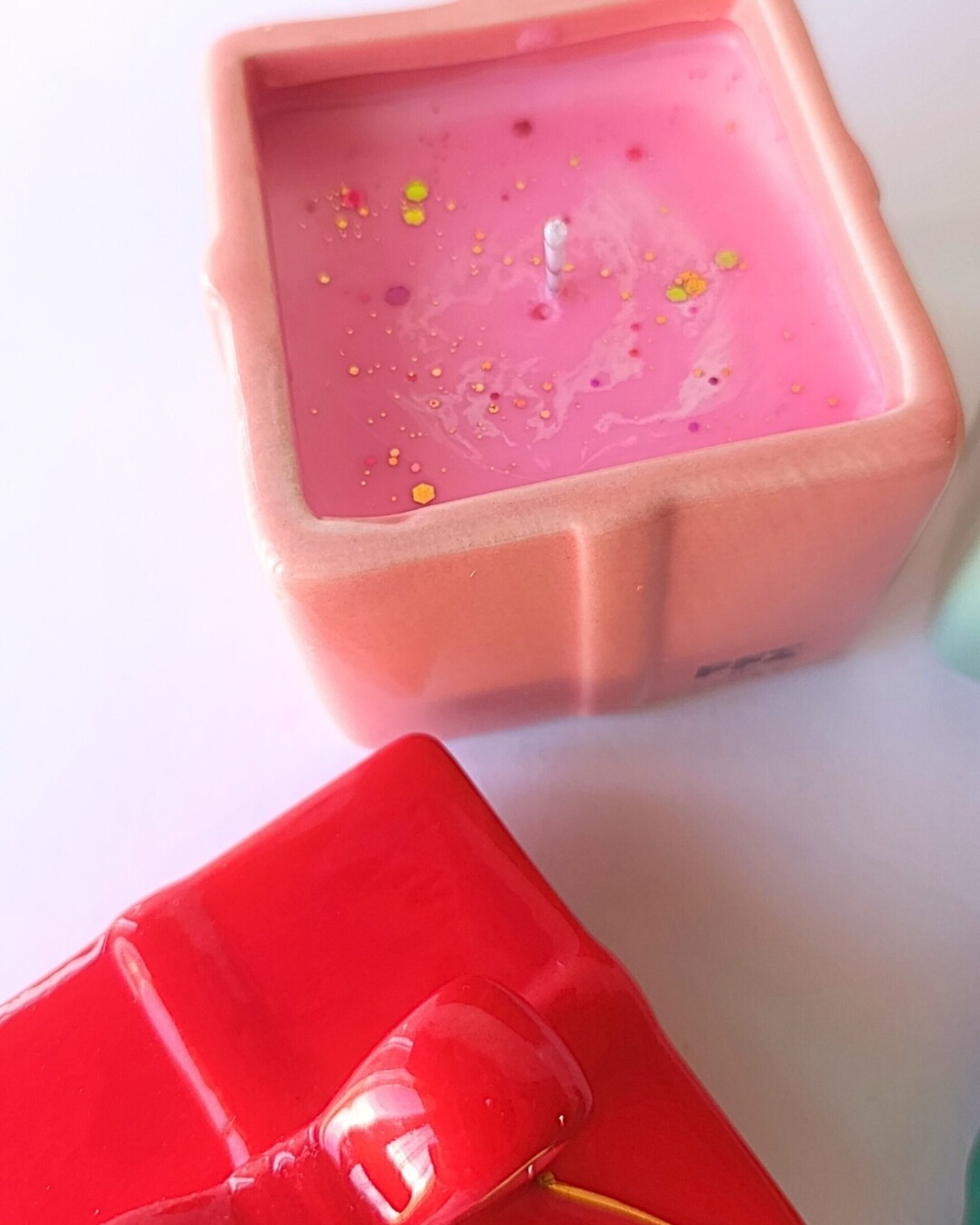 Vela Cerámica "Cajita de Regalo" – Aroma Azahar - 5