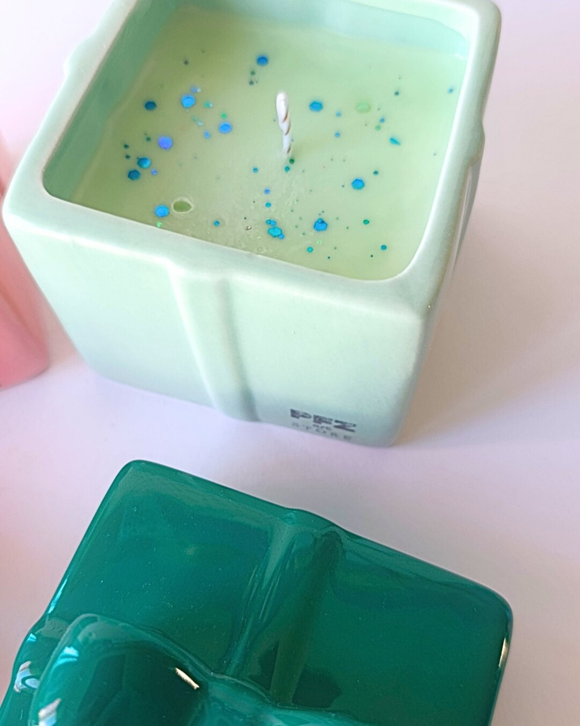 Vela Cerámica "Cajita de Regalo" – Aroma Azahar - 4